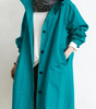 Manteau Long Oversize à Capuche pour Femme