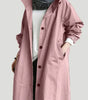 Manteau Long Oversize à Capuche pour Femme