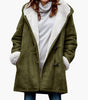 Manteau Grande Taille pour Femmes avec Poches et Fermeture Boucle