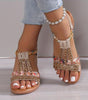 Sandales Compensées à Strass pour Femme | Idéales pour les Sorties