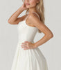 Robe Midi à Encolure Ascot et Coupe Évasée pour Femme | Idéale pour l'Été