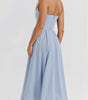 Robe Midi à Encolure Ascot et Coupe Évasée pour Femme | Idéale pour l'Été