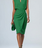 Robe Midi à Encolure Ronde et Détail Noué pour Femme | Idéale pour l'Été