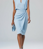 Robe Midi à Encolure Ronde et Détail Noué pour Femme | Idéale pour l'Été