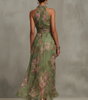 Robe Longue Imprimée Florale pour Femmes