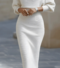 Robe midi à manches chauve-souris pour femmes