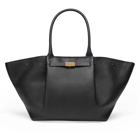 Sac à Main Luxe Surdimensionné avec Fermeture Dorée pour Femmes