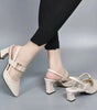 Chaussures à Talons Bloc à Bout Pointu pour Femmes