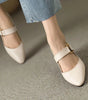 Chaussures à Talons Bloc à Bout Pointu pour Femmes