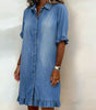 Robe en Denim avec Boutons pour Femme | Idéale pour le Quotidien