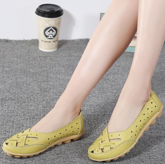 Ballerines En Cuir Microfibre Confortables Pour Femme | Idéales pour le Quotidien