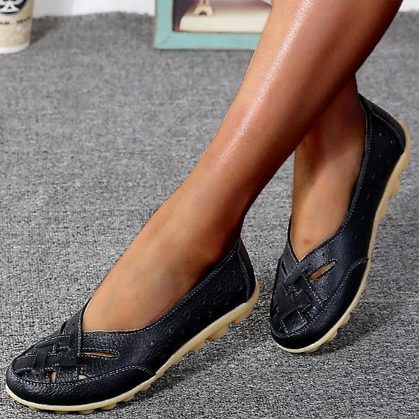 Ballerines En Cuir Microfibre Confortables Pour Femme | Idéales pour le Quotidien