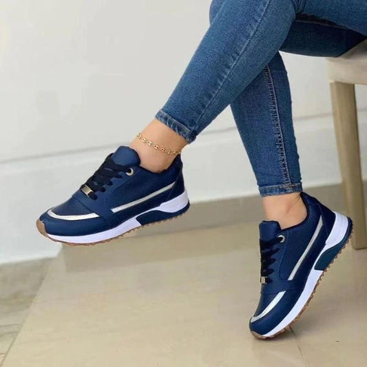 Basket Running Légère et Respirante en Tissu à Lacets pour Femme - Emilia Lane