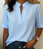 Blouse à Col en V et Détail Raffiné pour Femmes - Emilia Lane