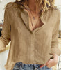 Blouse Longue en Lin et Coton à Boutons pour Femme | Idéale pour le Quotidien - Emilia Lane