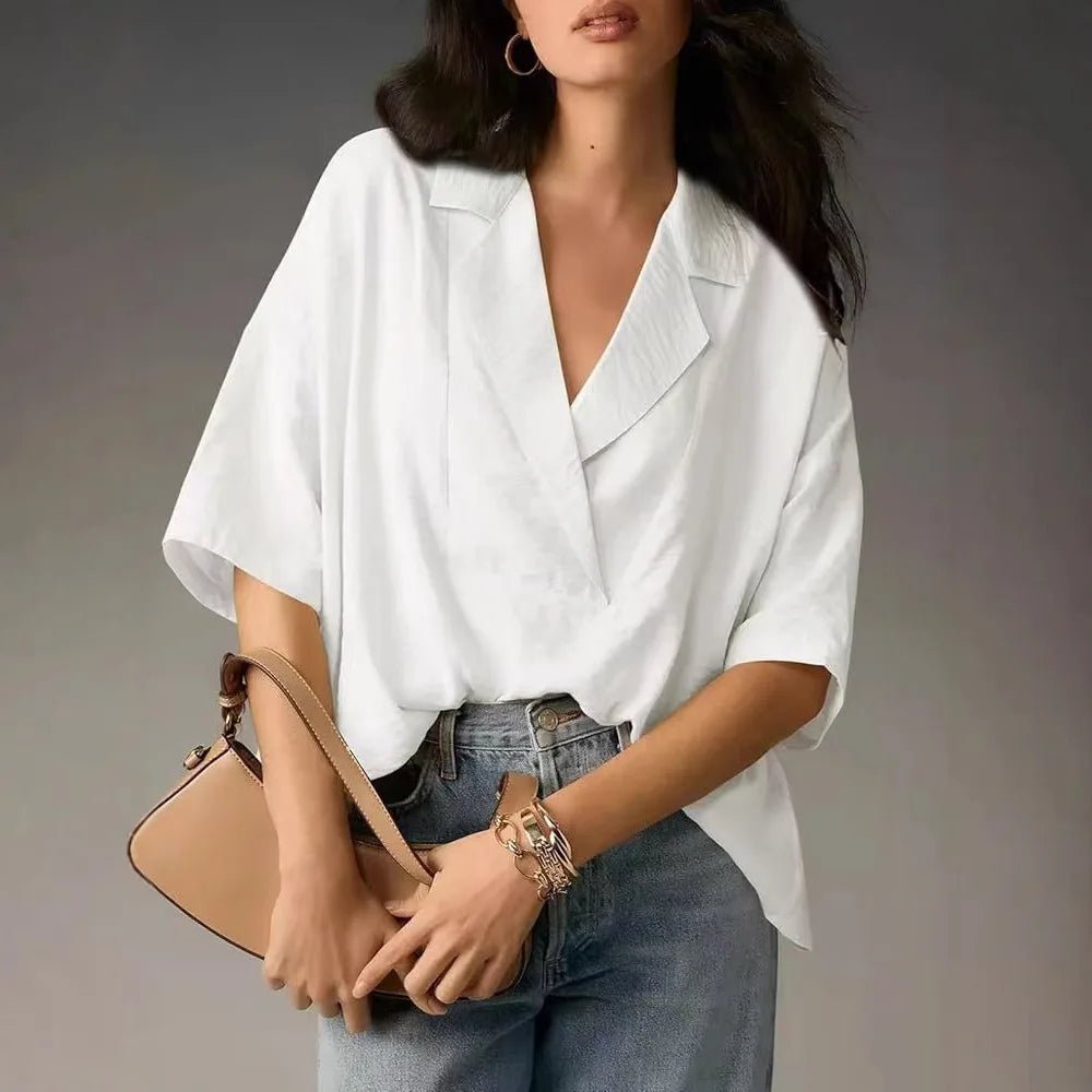 Blouse Oversize avec Manches Tombantes pour Femme | Idéale pour le Quotidien - Emilia Lane
