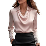 Blouse satinée pour femmes - Emilia Lane