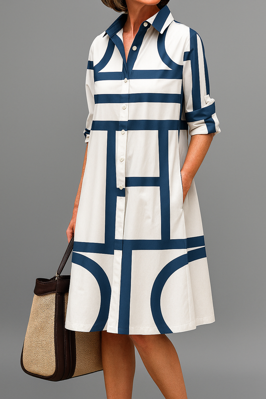 Robe Midi Silhouette Fluide pour Femmes