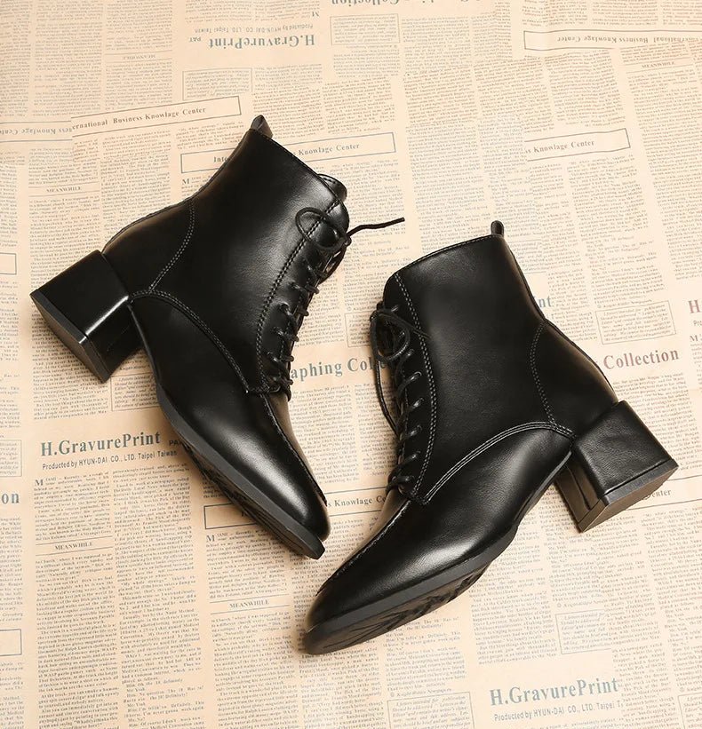 Bottes Cheville à Lacets pour Femmes - Emilia Lane