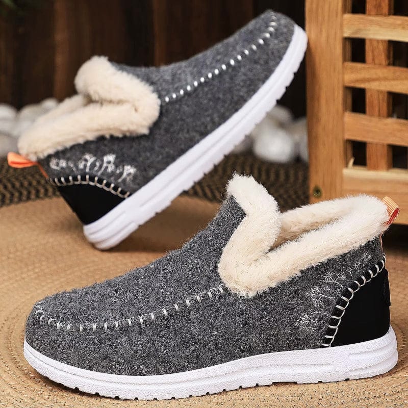 Bottes Cheville Casual Doublées en Fausse Fourrure pour Femmes - Emilia Lane