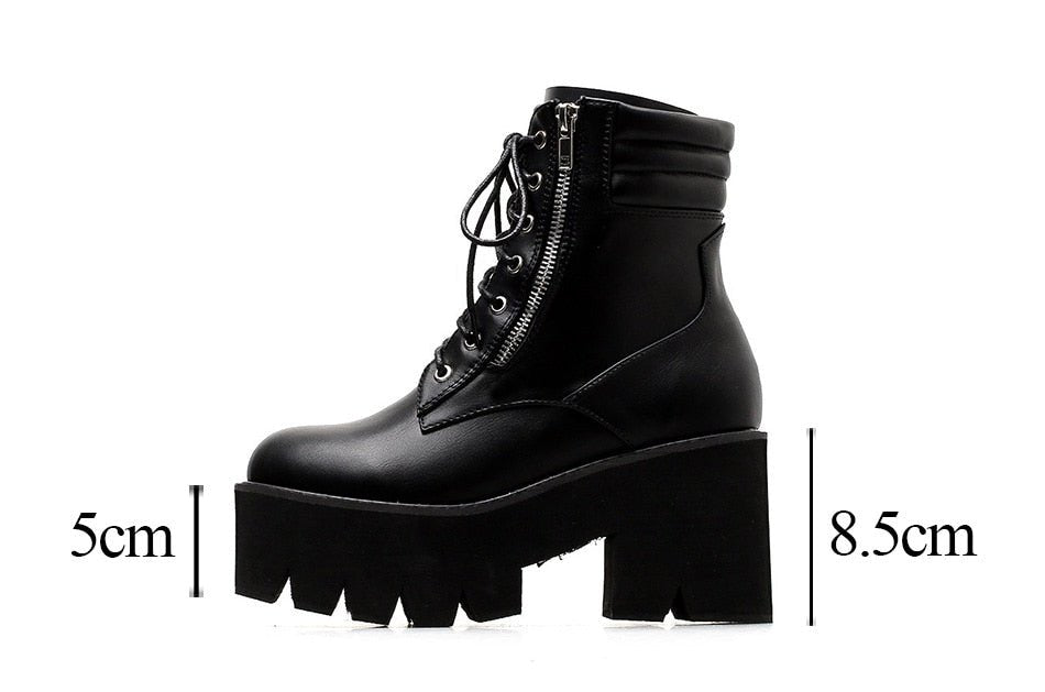 Bottes Courtes à Talons Bloc pour Femmes - Emilia Lane