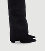 Botte Haute à Revers en Daim pour Femme