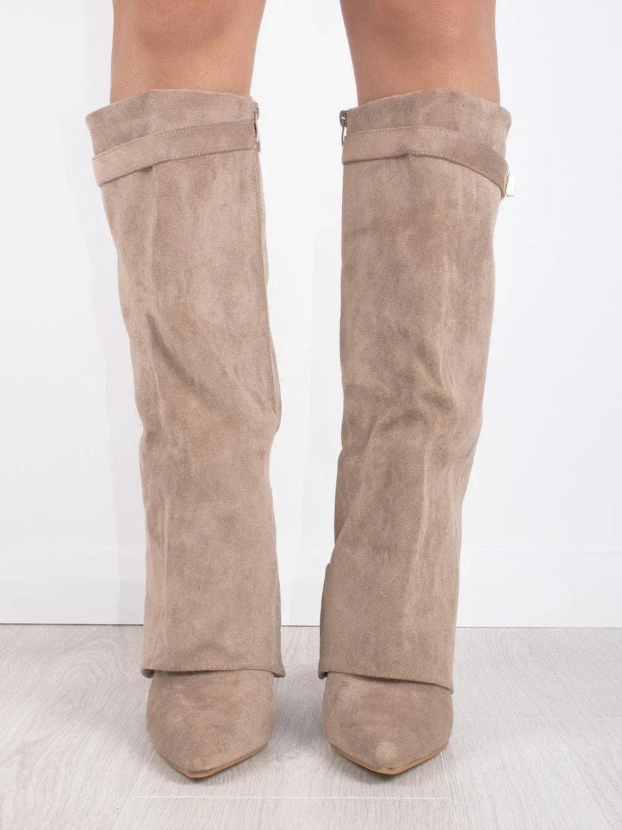 Bottes Hautes Élégantes avec Talon Bloc pour Femmes - Emilia Lane