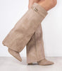 Bottes Hautes Élégantes avec Talon Bloc pour Femmes - Emilia Lane