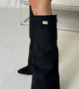 Bottes Hauteur Genou à Talon Bloc en Suède pour Femmes - Emilia Lane