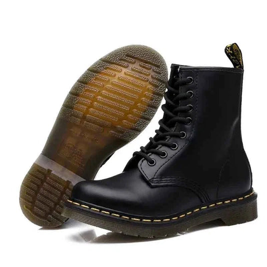 Bottes Martin à Lacets en Cuir pour Femme - Emilia Lane