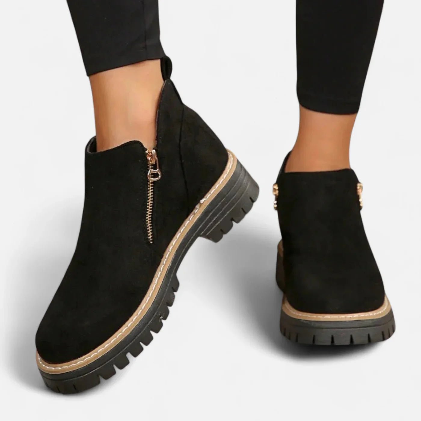 Bottines courtes à semelle crantée pour femmes - Emilia Lane