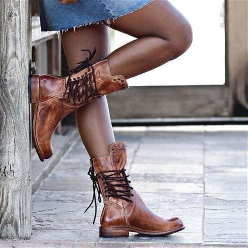 Bottines en Cuir à Lacets Élégantes pour Femmes - Emilia Lane