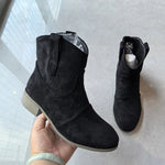 Bottines femme effet daim style western - Emilia Lane