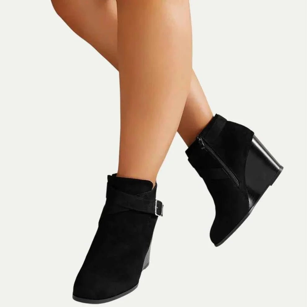 Bottines Martin À Talons Épais Pour Femme | Idéales Pour l'Automne - Emilia Lane