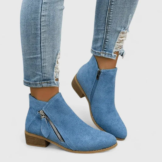 Bottines Orthopédiques en Cuir Véritable pour Femme | Idéales pour le Quotidien - Emilia Lane