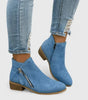 Bottine à Talon en Simili Cuir pour Femme