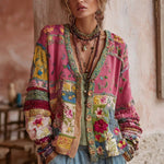 Cardigan Brodé Col V pour Femmes - Emilia Lane