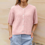 Cardigan court à manches courtes pour femmes - Emilia Lane