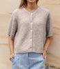 Cardigan court à manches courtes pour femmes - Emilia Lane