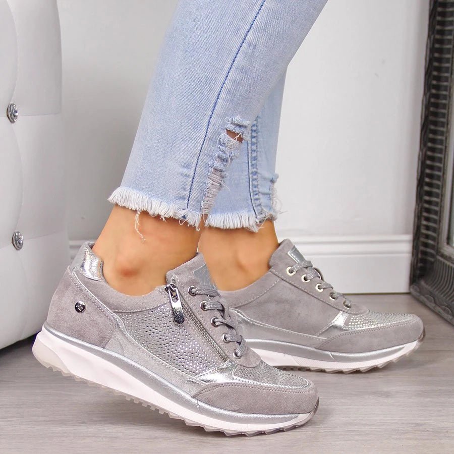 Chaussures à Enfiler Confortables en Cuir pour Femmes - Emilia Lane