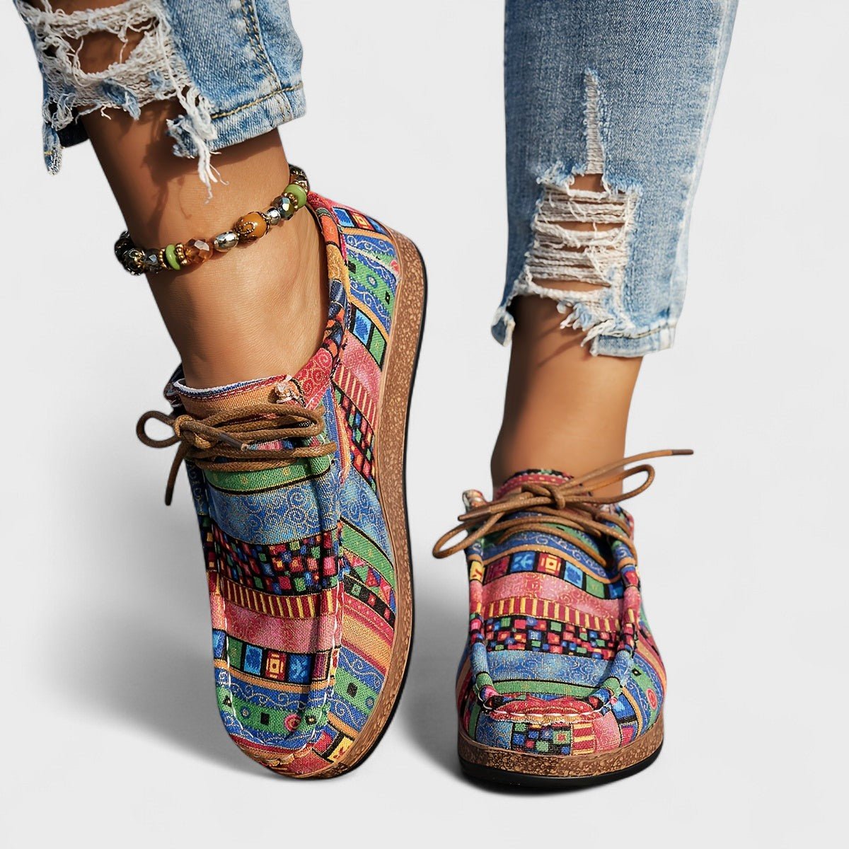 Chaussures Basses Confort en Toile pour Femmes - Emilia Lane