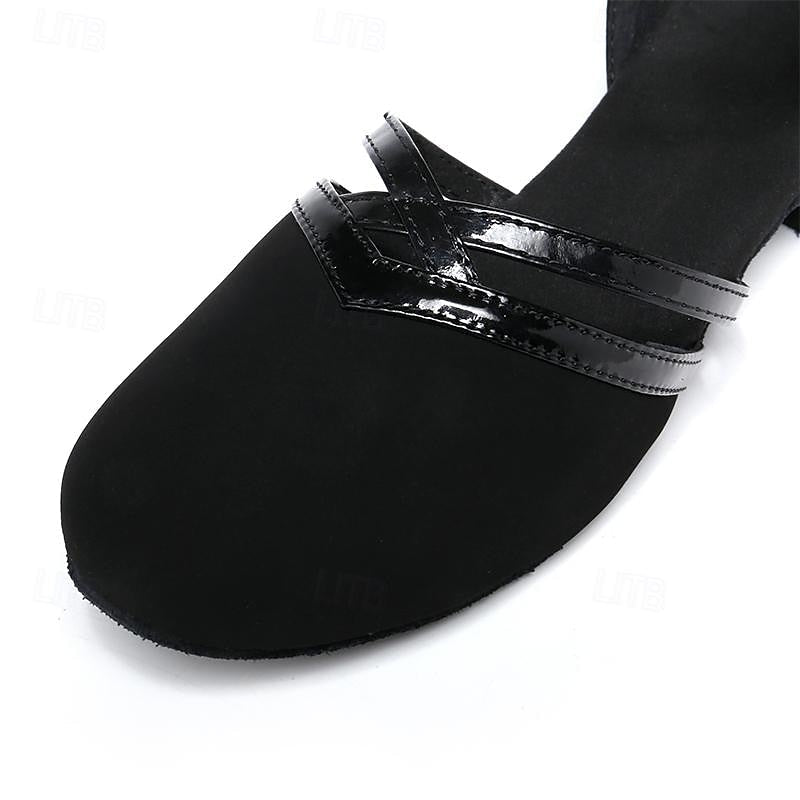 Chaussures de Danse à Talon Bas en Suédine pour Femmes - Emilia Lane