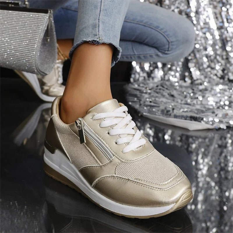 Chaussures de Sport à Lacets et Fermeture Éclair pour Femmes - Emilia Lane