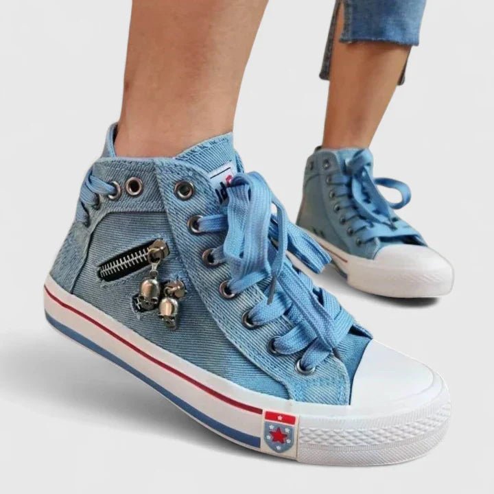 Chaussures Montantes en Denim pour Femme | Idéales pour le Printemps - Emilia Lane