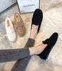 Mocassin Confort Fourré en Peluche pour Femme