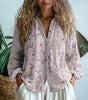 Chemise à Imprimé Feuilles Vintage pour Femmes - Emilia Lane
