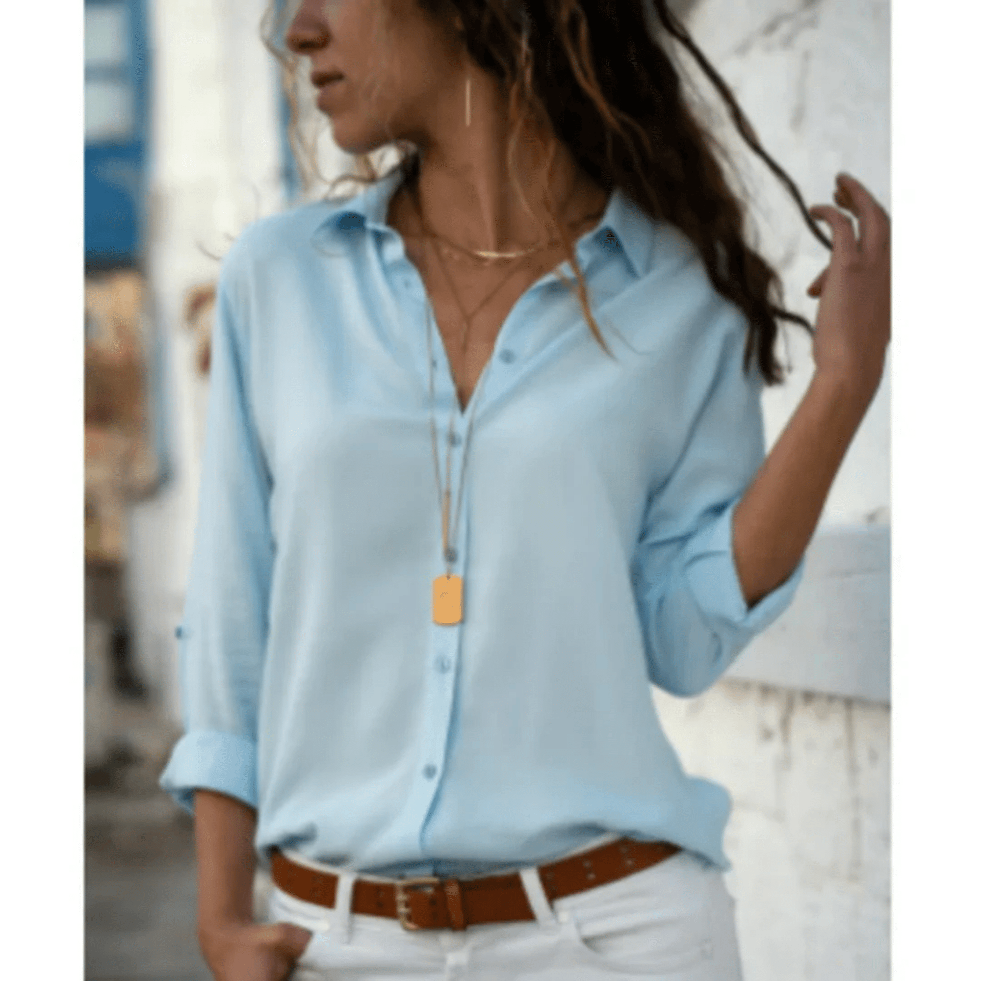 Chemise Boutonnée à Manches Longues pour Femme - Emilia Lane