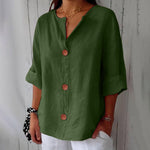 Chemise en Lin Large pour Femme - Emilia Lane