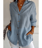 Chemise Longue à Col Revers pour Femme - Emilia Lane