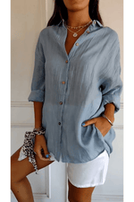 Chemise Longue à Col Revers pour Femme - Emilia Lane